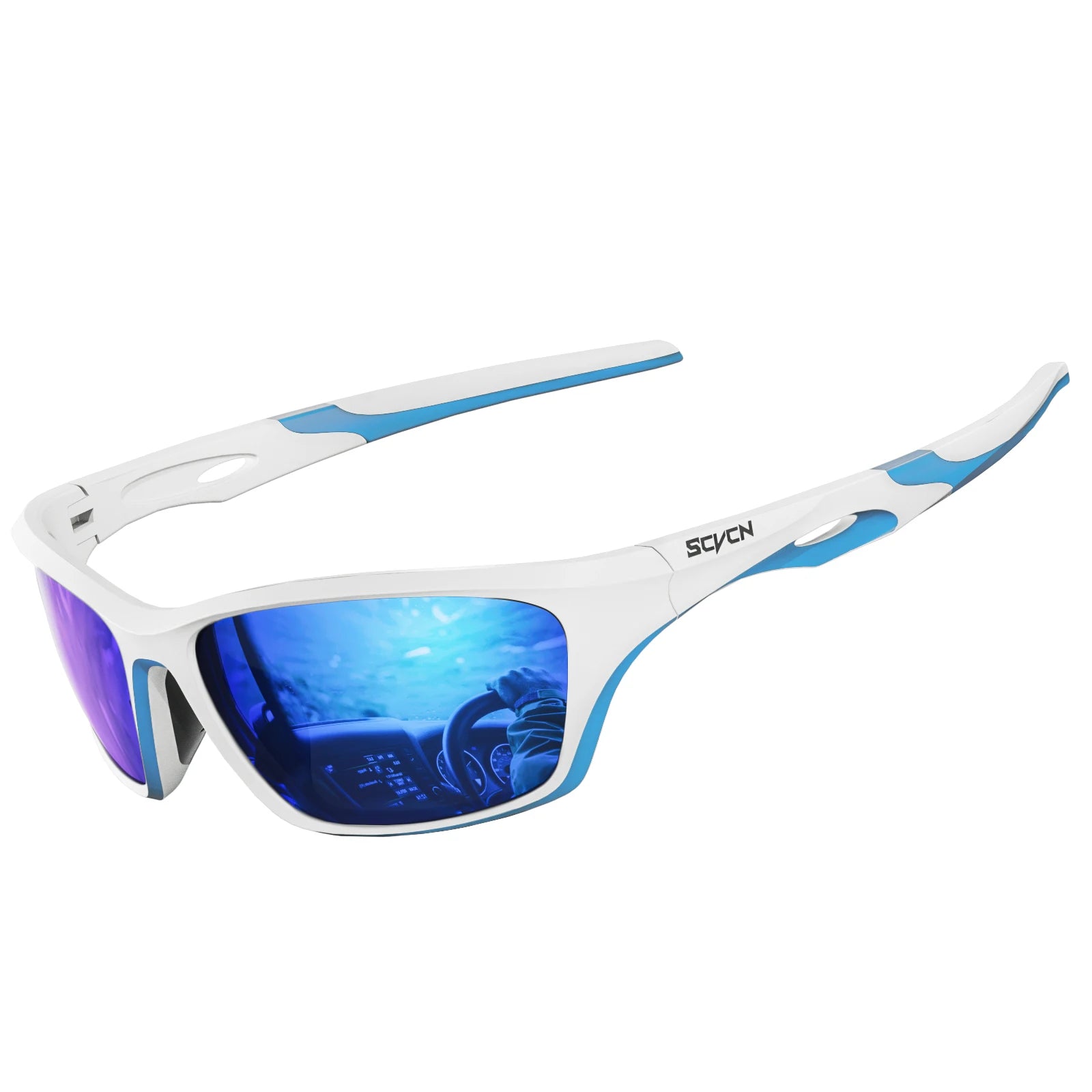 Polarisierte Sport-Outdoor-Brille UV400 – Leichte Fahrrad- & Outdoorbrille mit hohem Kontrast
