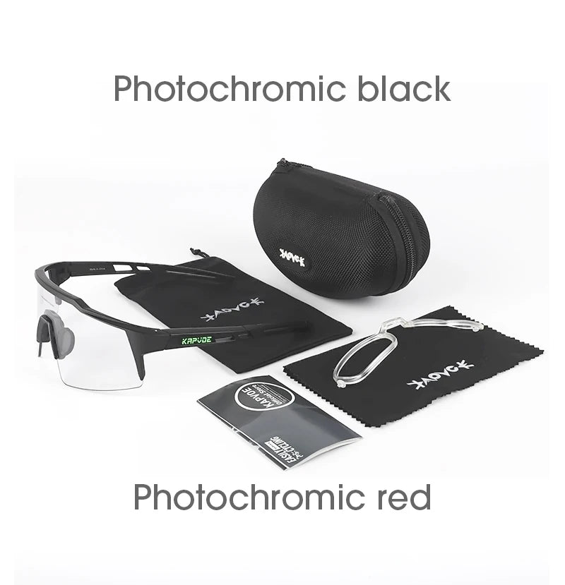 Photochrome Sport-Outdoor-Brille UV400 – Selbsttönende Fahrrad- & Sonnenbrille mit TR90-Gestell