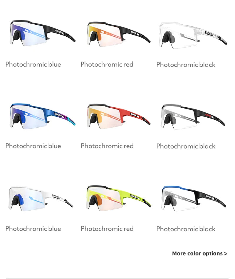 Photochrome Sport-Outdoor-Brille UV400 – Selbsttönende Fahrrad- & Sonnenbrille mit TR90-Gestell