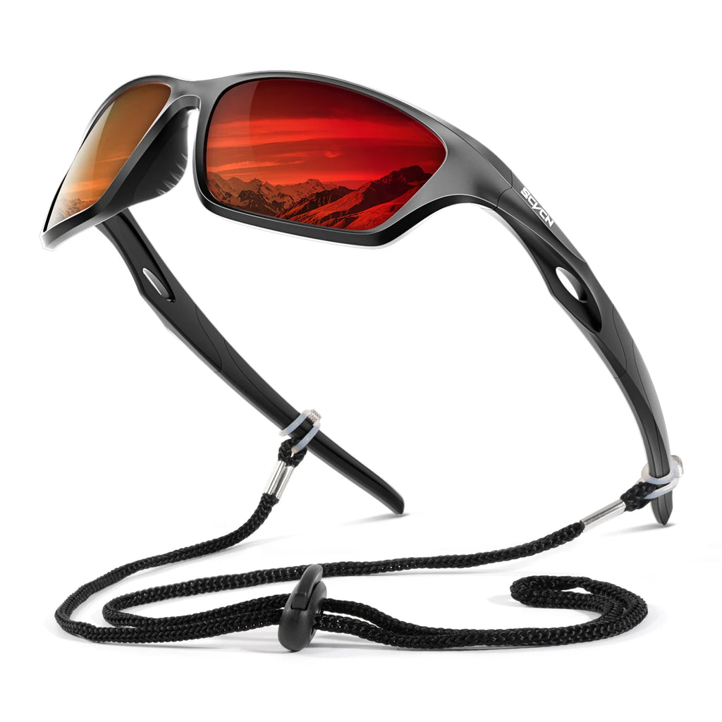 Polarisierte Sport-Outdoor-Brille UV400 – Leichte Fahrrad- & Outdoorbrille mit hohem Kontrast