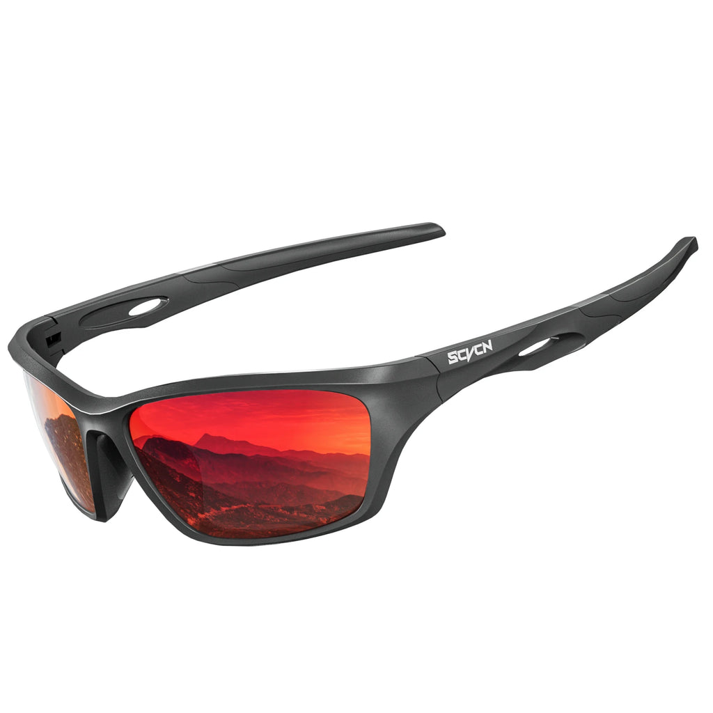 Polarisierte Sport-Outdoor-Brille UV400 – Leichte Fahrrad- & Outdoorbrille mit hohem Kontrast