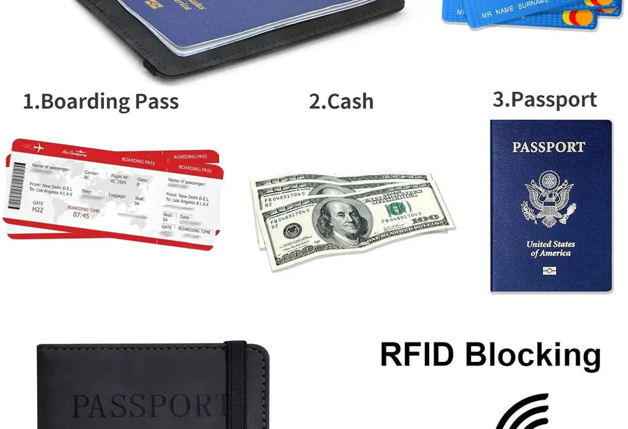 Reisepasshalter für Reiseutensilien – Reisepasshülle und Dokumententasche für Damen & Herren