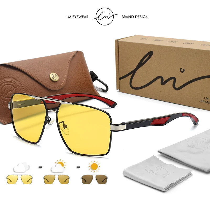 Intelligente photochrome Sport-Sonnenbrille UV400 – Polarisierte Outdoor- & Nachtfahrbrille für Damen & Herren