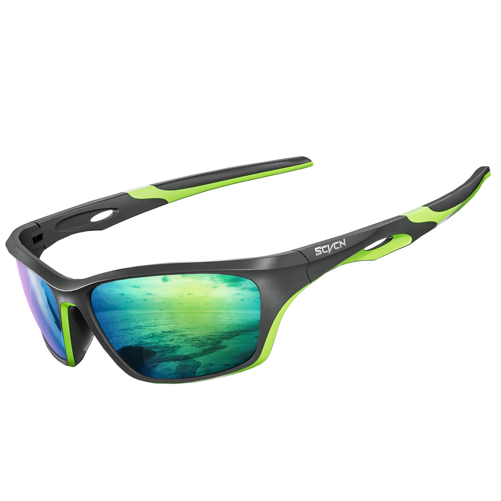 Polarisierte Sport-Outdoor-Brille UV400 – Leichte Fahrrad- & Outdoorbrille mit hohem Kontrast