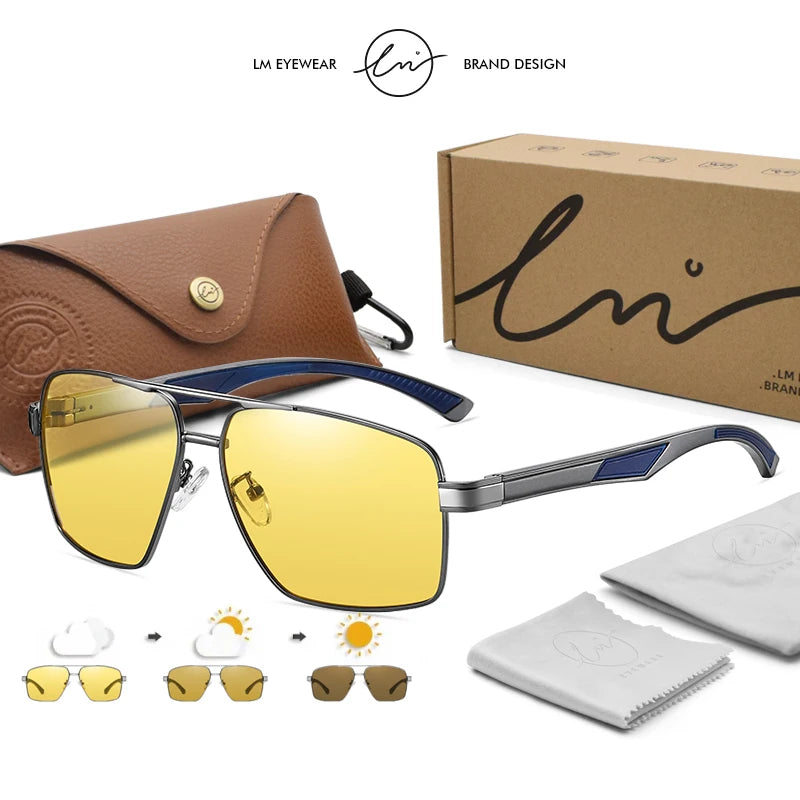 Intelligente photochrome Sport-Sonnenbrille UV400 – Polarisierte Outdoor- & Nachtfahrbrille für Damen & Herren