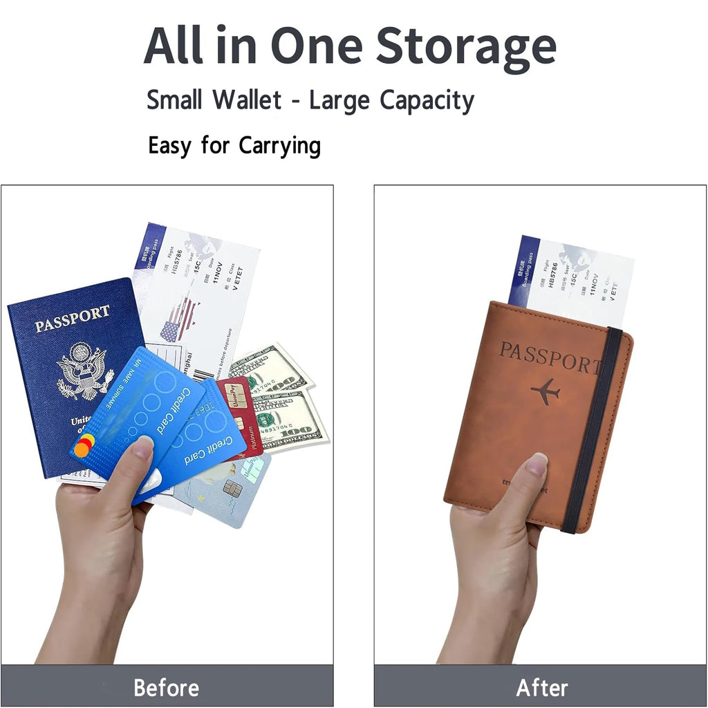 Reisepasshalter für Reiseutensilien – Reisepasshülle und Dokumententasche für Damen & Herren