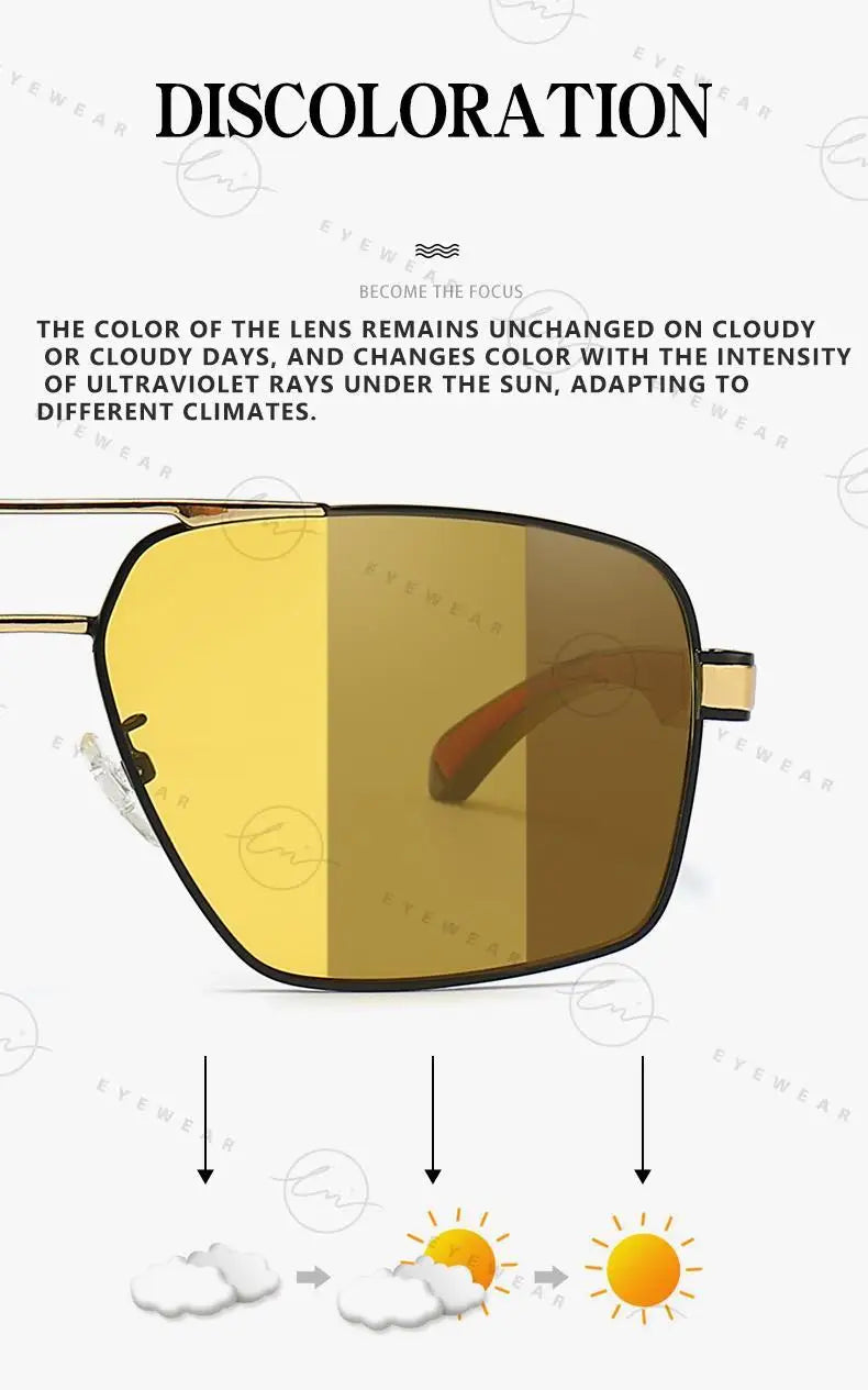 Intelligente photochrome Sport-Sonnenbrille UV400 – Polarisierte Outdoor- & Nachtfahrbrille für Damen & Herren